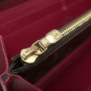 ルイヴィトン LOUIS VUITTON ポルトフォイユ クレマンス M60742 フューシャ モノグラムキャンバス 長財布 ゴールド金具 ピンク ラウンドファスナー