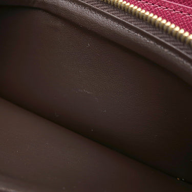 ルイヴィトン LOUIS VUITTON ポルトフォイユ クレマンス M60742 フューシャ モノグラムキャンバス 長財布 ゴールド金具 ピンク ラウンドファスナー