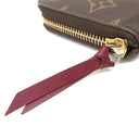 ルイヴィトン LOUIS VUITTON ポルトフォイユ クレマンス M60742 フューシャ モノグラムキャンバス 長財布 ゴールド金具 ピンク ラウンドファスナー