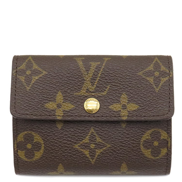 ルイヴィトン LOUIS VUITTON ラドロー M61927 モノグラム モノグラムキャンバス コインケース ゴールド金具 茶 小銭入れ カードケース 二つ折り