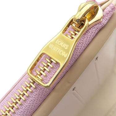 ルイヴィトン LOUIS VUITTON ポルトフォイユ カプシーヌ コンパクト M82167 ウィステリア レザー 三つ折り財布 ゴールド金具 LVロゴ