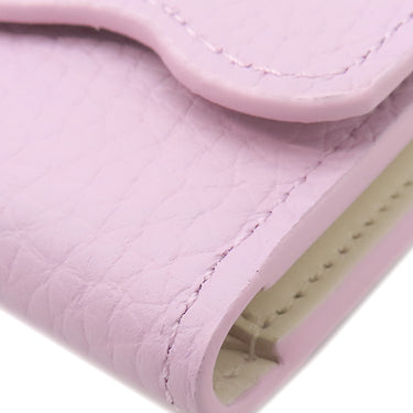 ルイヴィトン LOUIS VUITTON ポルトフォイユ カプシーヌ コンパクト M82167 ウィステリア レザー 三つ折り財布 ゴールド金具 LVロゴ