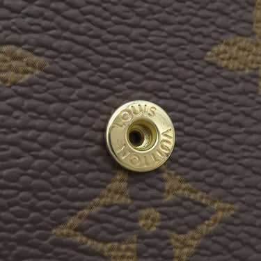 ルイヴィトン LOUIS VUITTON ポルトフォイユ ヴィクトリーヌ M81557 モノグラムリバース モノグラムリバースキャンバス 三つ折り財布 ゴールド金具 茶 コンパクトウォレット