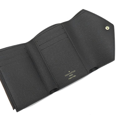 ルイヴィトン LOUIS VUITTON ポルトフォイユ ヴィクトリーヌ M81557 モノグラムリバース モノグラムリバースキャンバス 三つ折り財布 ゴールド金具 茶 コンパクトウォレット