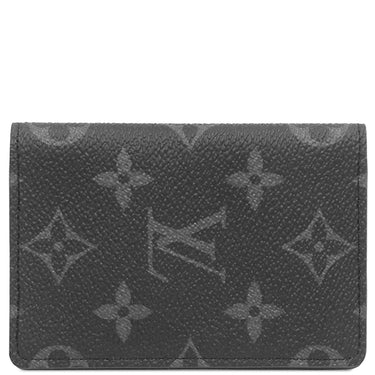ルイヴィトン LOUIS VUITTON オーガナイザー ドゥ ポッシュ M61696 モノグラムエクリプス レザー モノグラムエクリプスキャンパス カードケース 黒 名刺入れ
