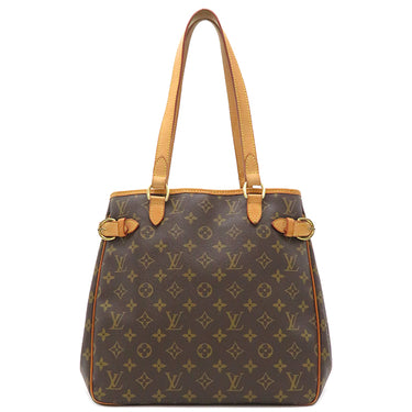 ルイヴィトン LOUIS VUITTON バティニョール ヴェルティカル M51153 モノグラム モノグラムキャンバス トートバッグ ゴールド金具 茶 トート