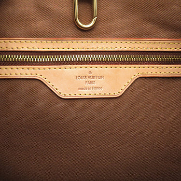 ルイヴィトン LOUIS VUITTON バティニョール ヴェルティカル M51153 モノグラム モノグラムキャンバス トートバッグ ゴールド金具 茶 トート