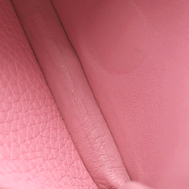 エルメス HERMES ドゴン カードケース ピンク トリヨンクレマンス コインケース シルバー金具 ミニ財布