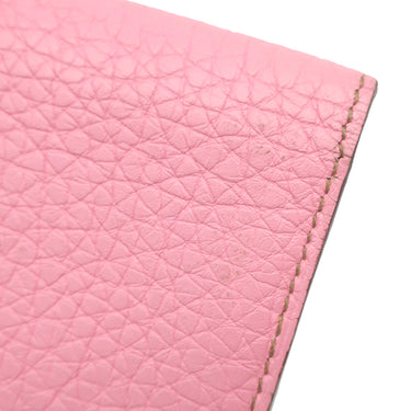 エルメス HERMES ドゴン カードケース ピンク トリヨンクレマンス コインケース シルバー金具 ミニ財布