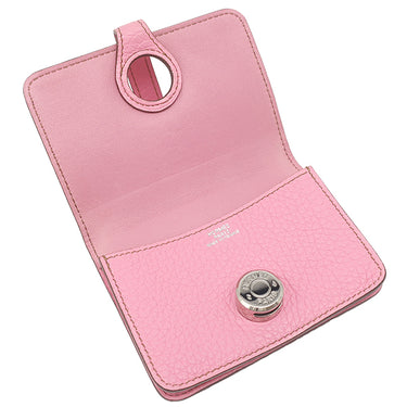 エルメス HERMES ドゴン カードケース ピンク トリヨンクレマンス コインケース シルバー金具 ミニ財布