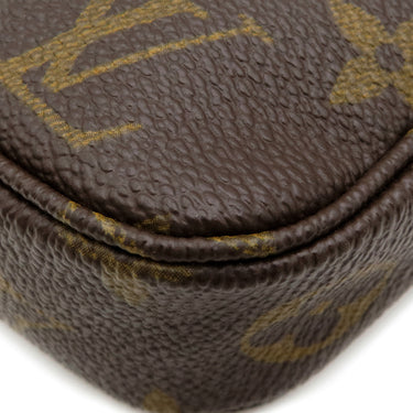 ルイヴィトン LOUIS VUITTON ポシェット アクセソワール M51980 モノグラム モノグラムキャンバス アクセサリーポーチ ゴールド金具 茶 ポーチ ハンドバッグ