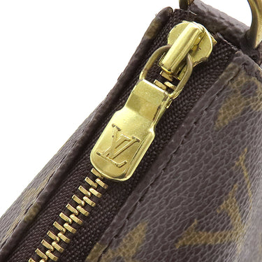 ルイヴィトン LOUIS VUITTON ポシェット アクセソワール M51980 モノグラム モノグラムキャンバス アクセサリーポーチ ゴールド金具 茶 ポーチ ハンドバッグ