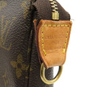 ルイヴィトン LOUIS VUITTON ポシェット アクセソワール M51980 モノグラム モノグラムキャンバス アクセサリーポーチ ゴールド金具 茶 ポーチ ハンドバッグ