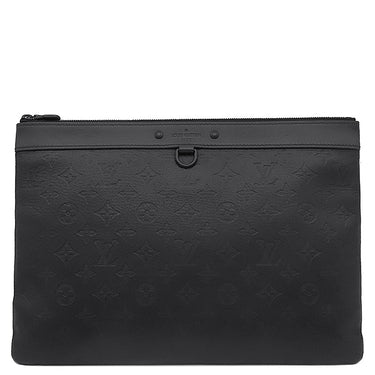 ルイヴィトン LOUIS VUITTON ポシェット ディスカバリー M62903 ブラック レザー モノグラムシャドウレザー クラッチバッグ マットブラック金具 黒 セカンドバッグ