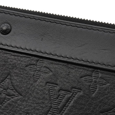 ルイヴィトン LOUIS VUITTON ポシェット ディスカバリー M62903 ブラック レザー モノグラムシャドウレザー クラッチバッグ マットブラック金具 黒 セカンドバッグ