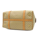 セリーヌ CELINE マカダム柄 ボストンバッグ ベージュ レザー PVC ボストンバッグ ゴールド金具 ハンドバッグ