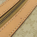 セリーヌ CELINE マカダム柄 ボストンバッグ ベージュ レザー PVC ボストンバッグ ゴールド金具 ハンドバッグ