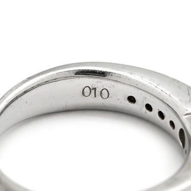 ノンブランド NON BRAND イエローダイヤ 0.176ct イエロー×プラチナシルバー Pt900 ダイヤモンド リング 指輪 Pt900 プラチナ セミエタニティ メレ ラインストーン 11号