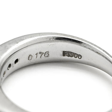 ノンブランド NON BRAND イエローダイヤ 0.176ct イエロー×プラチナシルバー Pt900 ダイヤモンド リング 指輪 Pt900 プラチナ セミエタニティ メレ ラインストーン 11号