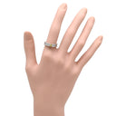 ノンブランド NON BRAND イエローダイヤ 0.176ct イエロー×プラチナシルバー Pt900 ダイヤモンド リング 指輪 Pt900 プラチナ セミエタニティ メレ ラインストーン 11号