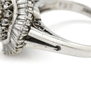 ノンブランド NON BRAND クリソベリル キャッツアイ ダイヤ リング プラチナシルバー Pt900 クリソベリルキャッツアイ ダイヤモンド リング 指輪 猫目石 2.25ctct プラチナム PT ダイヤモンド オーバル 15号