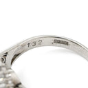 ノンブランド NON BRAND クリソベリル キャッツアイ ダイヤ リング プラチナシルバー Pt900 クリソベリルキャッツアイ ダイヤモンド リング 指輪 猫目石 2.25ctct プラチナム PT ダイヤモンド オーバル 15号