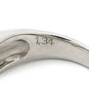 ノンブランド NON BRAND ダイヤモンド 1.34ct 0.67ct プラチナシルバー Pt900 ダイヤモンド リング 指輪 ブリリアントカット フラワー 花モチーフ プラチナ 10号