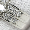 ノンブランド NON BRAND ダイヤモンド 1.34ct 0.67ct プラチナシルバー Pt900 ダイヤモンド リング 指輪 ブリリアントカット フラワー 花モチーフ プラチナ 10号