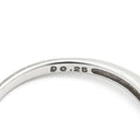 ノンブランド NON BRAND ダイヤモンド 0.25ct ホワイトゴールド K18WG ダイヤモンド リング 指輪 ホワイトゴールド スクエア 一文字 ピラミッド型 プリンセスカット 10号