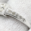 ノンブランド NON BRAND ダイヤモンド 0.25ct ホワイトゴールド K18WG ダイヤモンド リング 指輪 ホワイトゴールド スクエア 一文字 ピラミッド型 プリンセスカット 10号