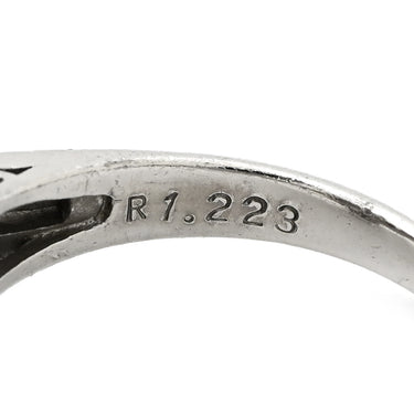 ノンブランド NON BRAND ルビー 1.223ct ダイヤ レッド×プラチナシルバー Pt900 ルビー ダイヤモンド リング 指輪 赤 1P 1石 1粒 プラチナ Pt900 メレダイヤ パヴェ バケットカット オーバル 楕円 12号