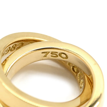 ティファニー Tiffany & Co ダブルフープ イエローゴールド K18YG ペンダントトップ パロマピカソ 18K AU750