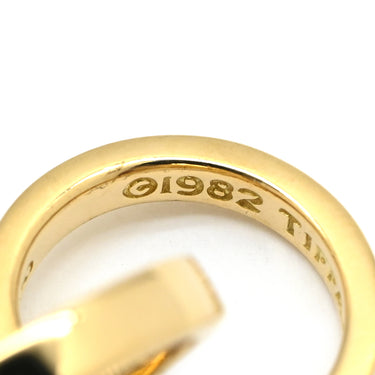 ティファニー Tiffany & Co ダブルフープ イエローゴールド K18YG ペンダントトップ パロマピカソ 18K AU750
