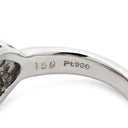 ノンブランド NON BRAND ルビー ダイヤリング プラチナシルバー Pt900 ルビー ダイヤモンド リング 指輪 レッド 赤 1石 ダイヤモンド 1.59ct プラチナム PT 長方形 10号