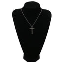 ノンブランド NON BRAND ダイヤ 2.00ct クロス ペンダント ホワイトゴールド K18WG ダイヤモンド ネックレス 十字架 ブリリアントカット 18K 750 WG 18金 ブラウンダイヤ