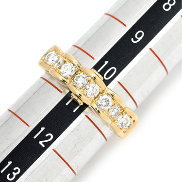 セリーヌ CELINE トリオンフリング イエローゴールド K18YG ダイヤモンド リング 指輪 Au750 K18 ダイヤ ウェーブデザイン 10.5号