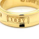 ティファニー Tiffany & Co ナロー イエローゴールド K18YG リング 指輪 T&Co. Au750 18K 18金 カーブ 曲線 12号