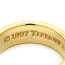 ティファニー Tiffany & Co ナロー イエローゴールド K18YG リング 指輪 T&Co. Au750 18K 18金 カーブ 曲線 12号