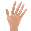 ティファニー Tiffany & Co ナロー イエローゴールド K18YG リング 指輪 T&Co. Au750 18K 18金 カーブ 曲線 12号