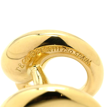 ティファニー Tiffany & Co エターナルサークル イエローゴールド K18YG カフス 750 18K 18金 YG カフリンクス エルサペレッティ