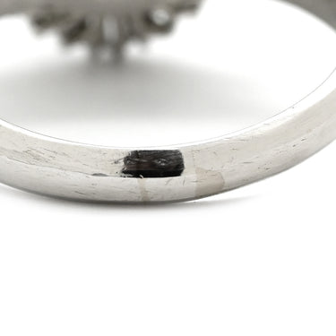 ノンブランド NON BRAND ヒスイ 1.51ct ダイヤモンド プラチナシルバー Pt900 ヒスイ ダイヤモンド リング 指輪 緑 グリーン 翡翠 ひすい ジェダイト プラチナ900 13.5号