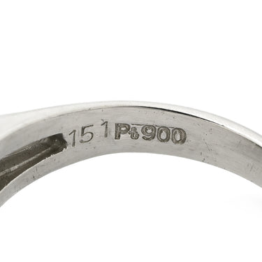 ノンブランド NON BRAND ヒスイ 1.51ct ダイヤモンド プラチナシルバー Pt900 ヒスイ ダイヤモンド リング 指輪 緑 グリーン 翡翠 ひすい ジェダイト プラチナ900 13.5号