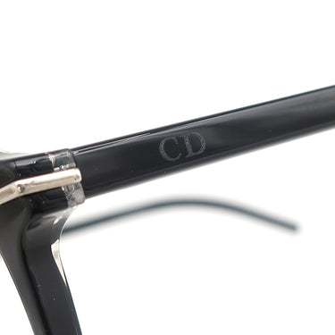 クリスチャン・ディオール Christian Dior BLACK TIE BLACKTIE-272F ブラック プラスチック メガネ シルバー金具 メガネフレーム 黒