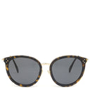 セリーヌ CELINE ラウンド 56□17 CL40033F ブラウン プラスチック メタル サングラス ゴールド金具 レオパード マーブル