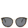 セリーヌ CELINE ラウンド 56□17 CL40033F ブラウン プラスチック メタル サングラス ゴールド金具 レオパード マーブル