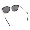 セリーヌ CELINE ラウンド 56□17 CL40033F ブラウン プラスチック メタル サングラス ゴールド金具 レオパード マーブル