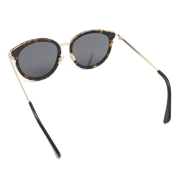 セリーヌ CELINE ラウンド 56□17 CL40033F ブラウン プラスチック メタル サングラス ゴールド金具 レオパード マーブル