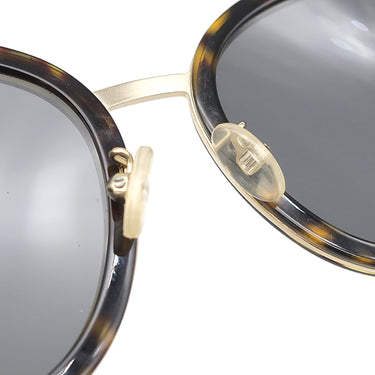 セリーヌ CELINE ラウンド 56□17 CL40033F ブラウン プラスチック メタル サングラス ゴールド金具 レオパード マーブル