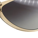 ブルガリ BVLGARI キャットアイ 57□17 6092-B ブラック×ゴールド プラスチック メタル ラインストーン サングラス ゴールド金具 黒 フラワーモチーフ