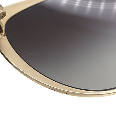 ブルガリ BVLGARI キャットアイ 57□17 6092-B ブラック×ゴールド プラスチック メタル ラインストーン サングラス ゴールド金具 黒 フラワーモチーフ